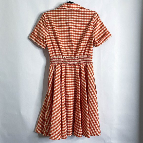 Gabby Skye Gingham Skater Dress with Pockets - Picture 7 of 9